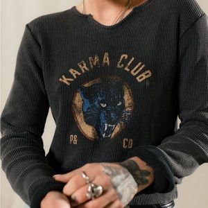 P&Co Karma Club Panther 2.0 Waffle Henley- size 10